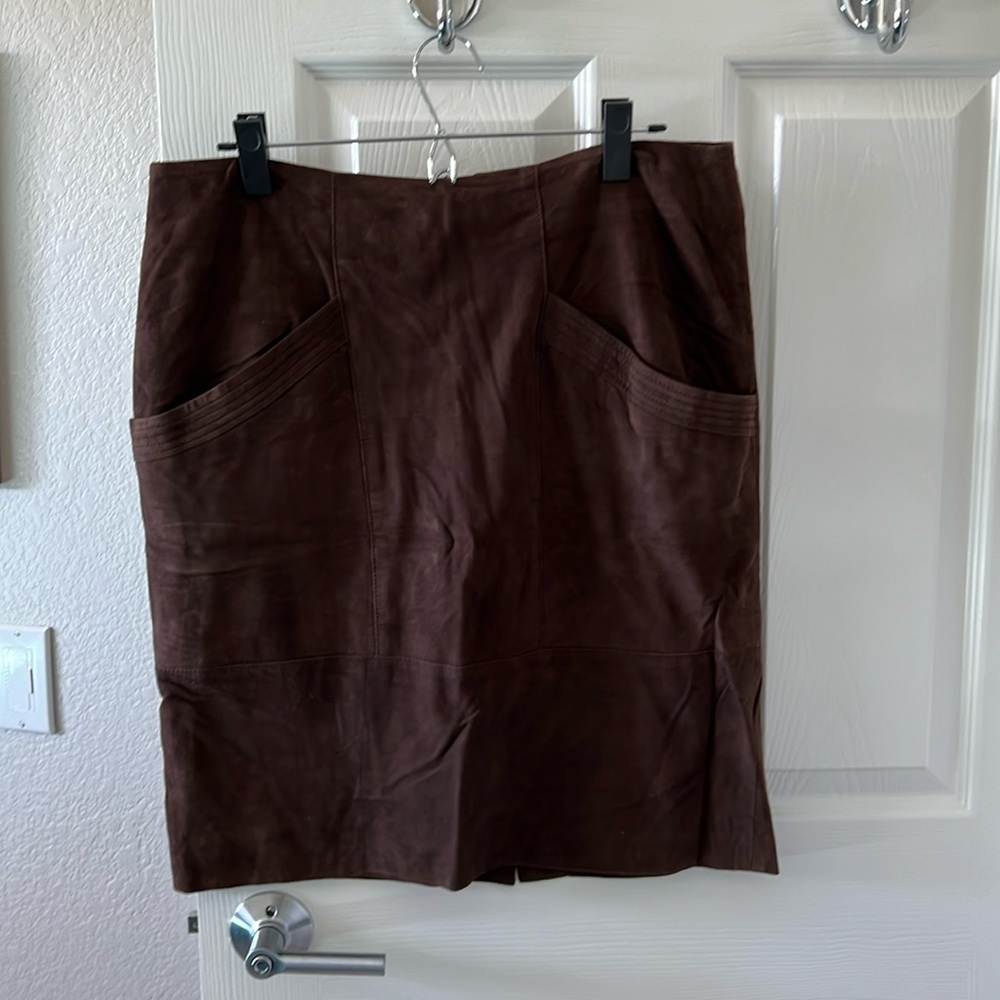 Brown suede skirt from Nordstrom’s